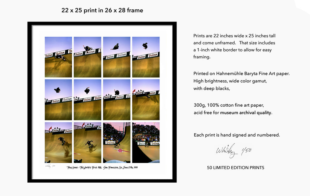 Tony Hawk - The Worlds First 900: LIMITED EDITION Fine Art Print (SEQUENCE)